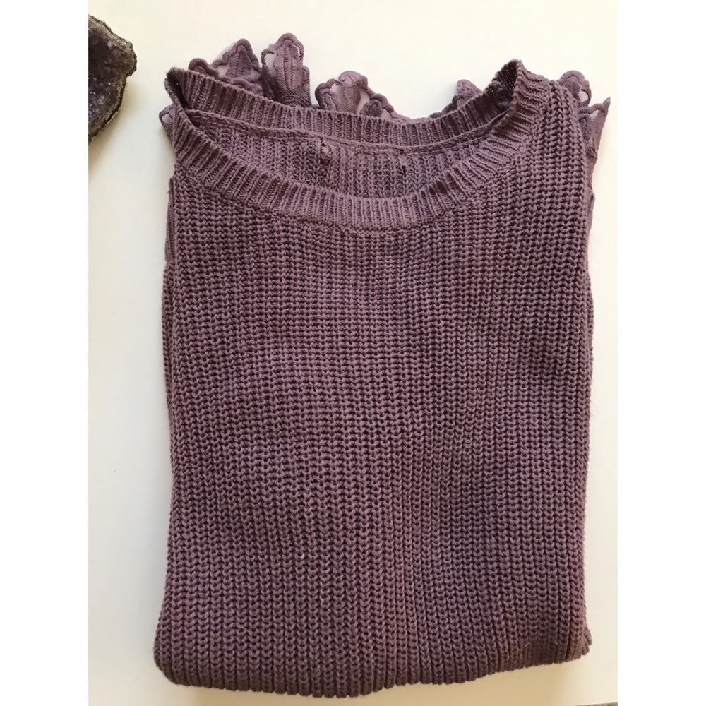 Light Plum long sweater.